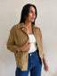 BAMBI CORD BOMBER -TAN
