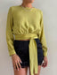 TIANA BLOUSE - CHARTREUSE