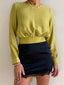 TIANA BLOUSE - CHARTREUSE