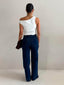 DARCY BELTED JEAN - INDIGO