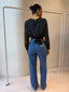 TIANA BLOUSE - SPOTTED BLACK