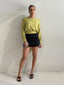 TIANA BLOUSE - CHARTREUSE