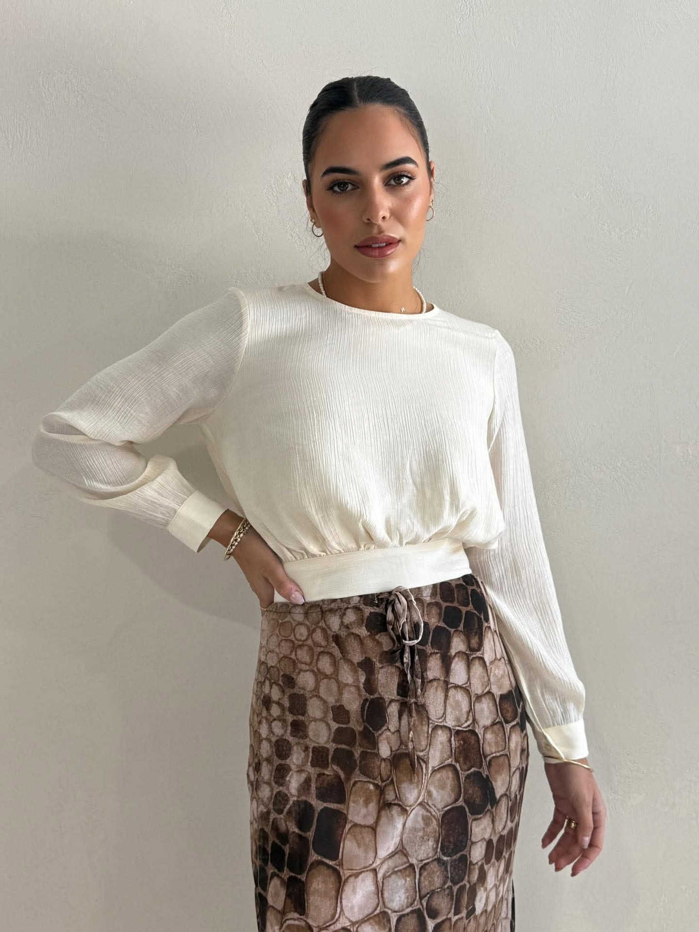 TIANA BLOUSE - CREAM