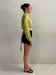 TIANA BLOUSE - CHARTREUSE
