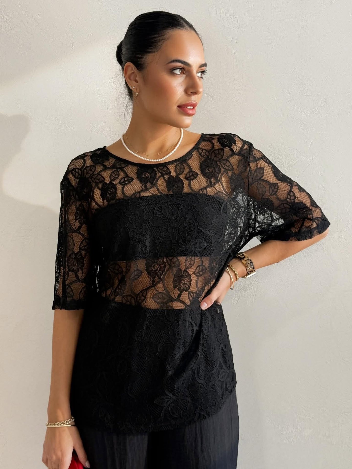 BETHANY LACE TEE