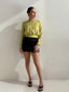 TIANA BLOUSE - CHARTREUSE