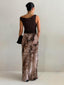 KYLIE OFF SHOULDER TOP- BROWN