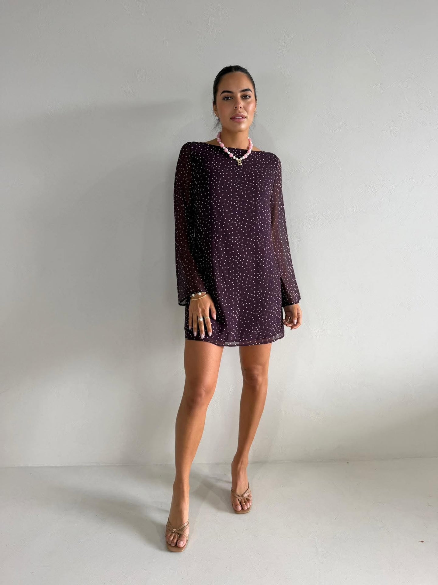 GRACE LONG SLEEVE MINI-PLUM