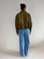 KHAKI FUNNEL NECK JACKET