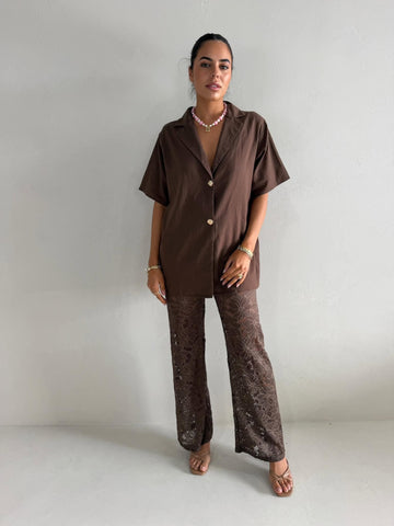 LACEY GIRL SET - CHOC