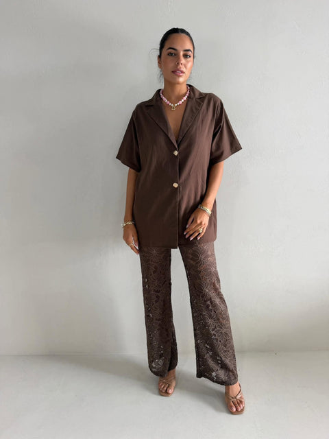LACEY GIRL SET - CHOC