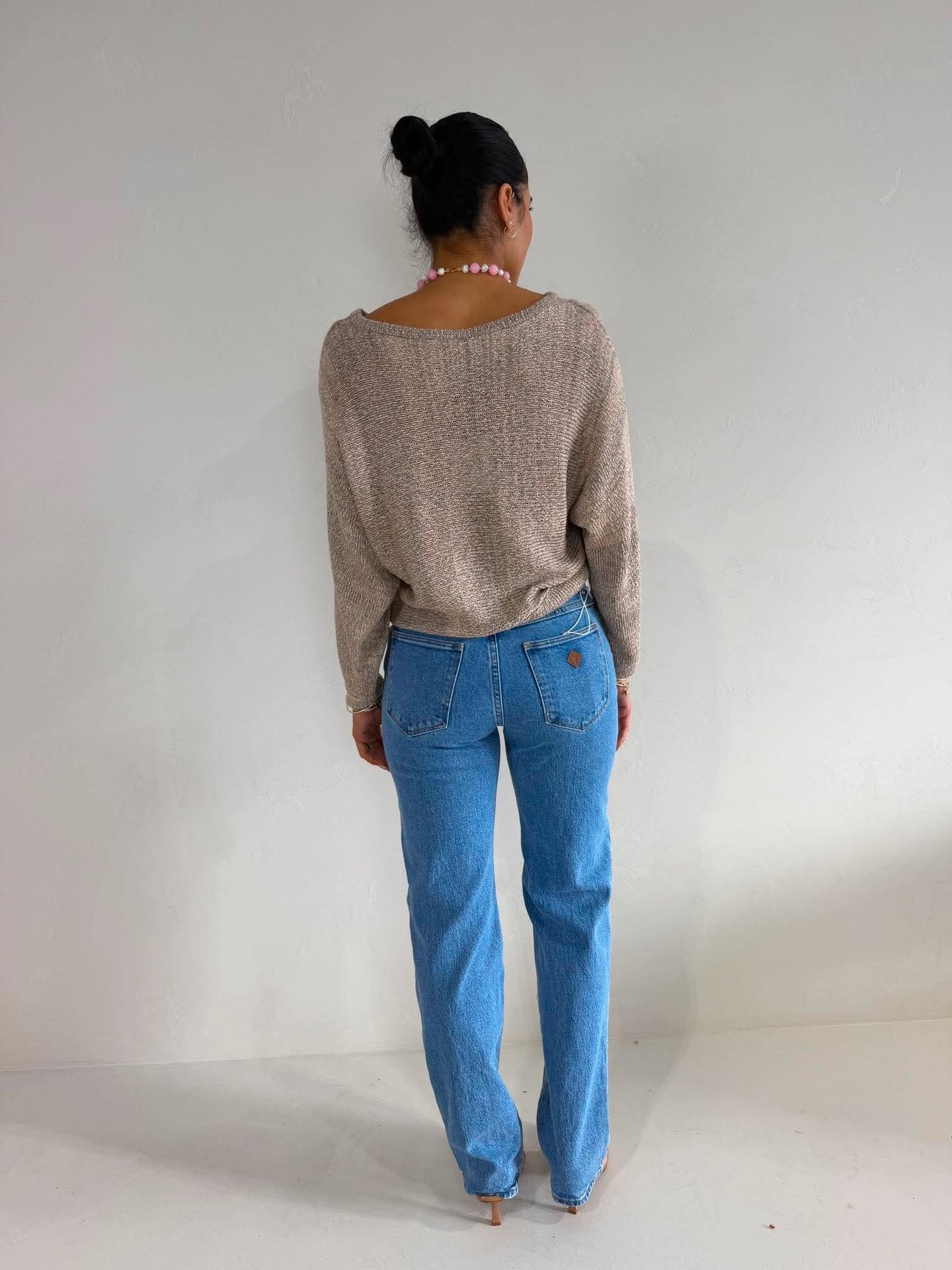 TAPE BOAT KNIT - MOCHA MARL