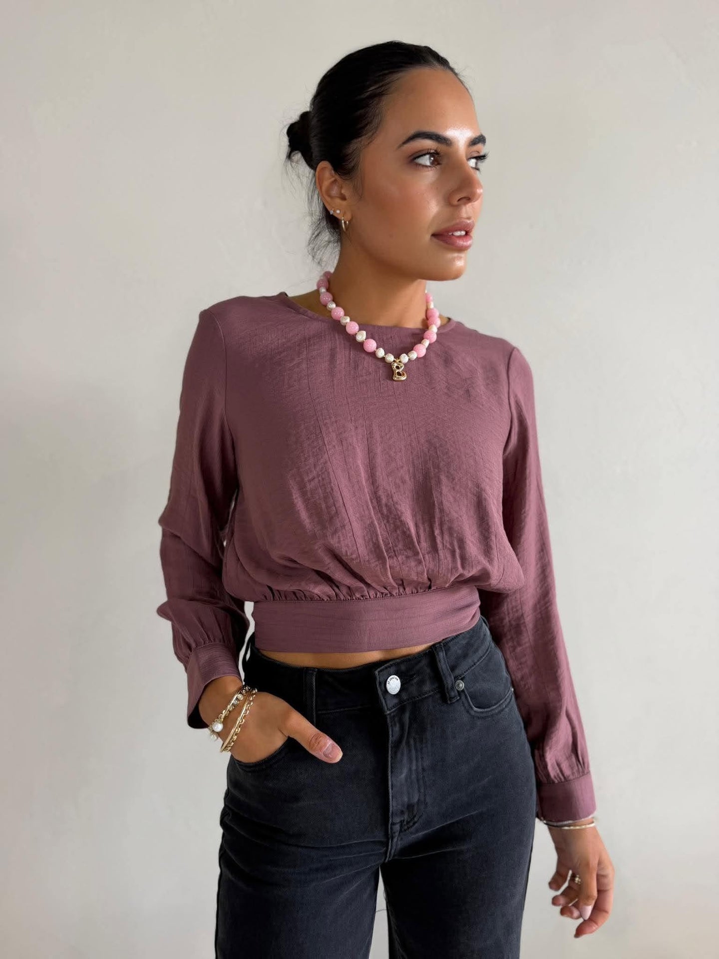 JACQUI WIDE LEG JEAN - BLACK