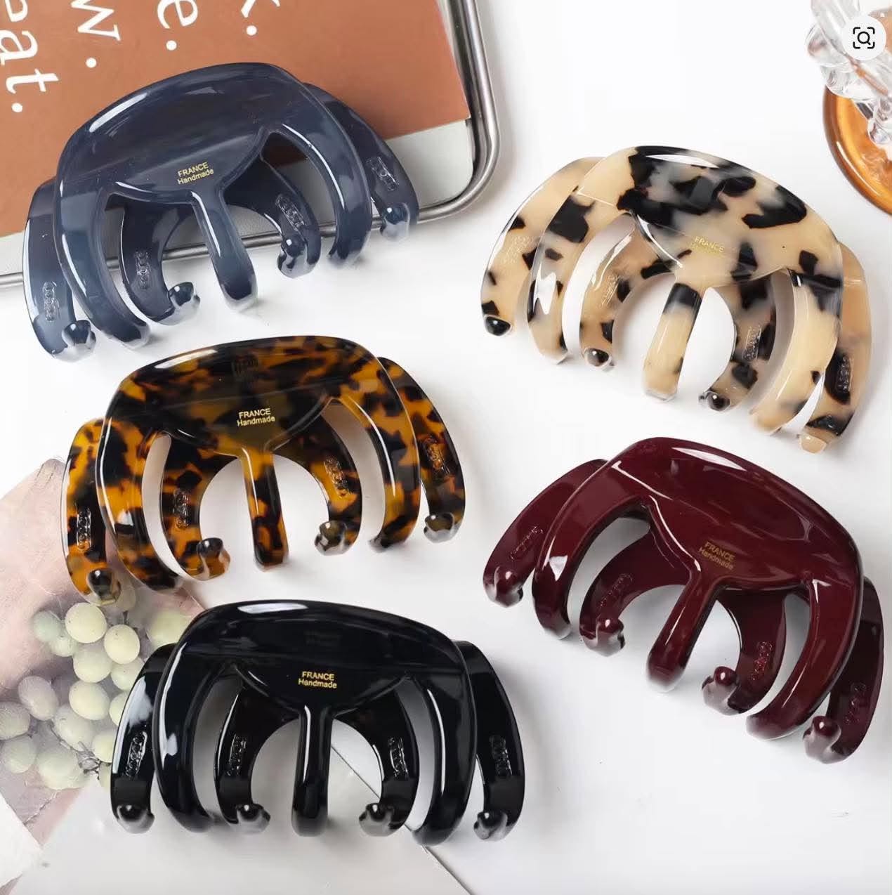 MATTEA HAIR CLAW-DEEP PLUM