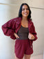 GIGI WINDBREAKER JACKET-CHERRY PLUM