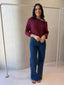TAPE BOAT KNIT -PORT