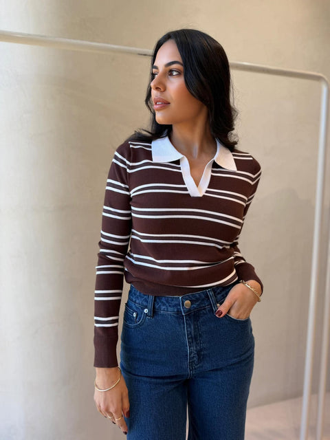 CHOC POLO KNIT