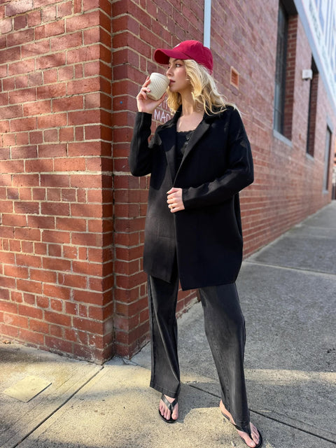 QUINCY COAT - BLACK