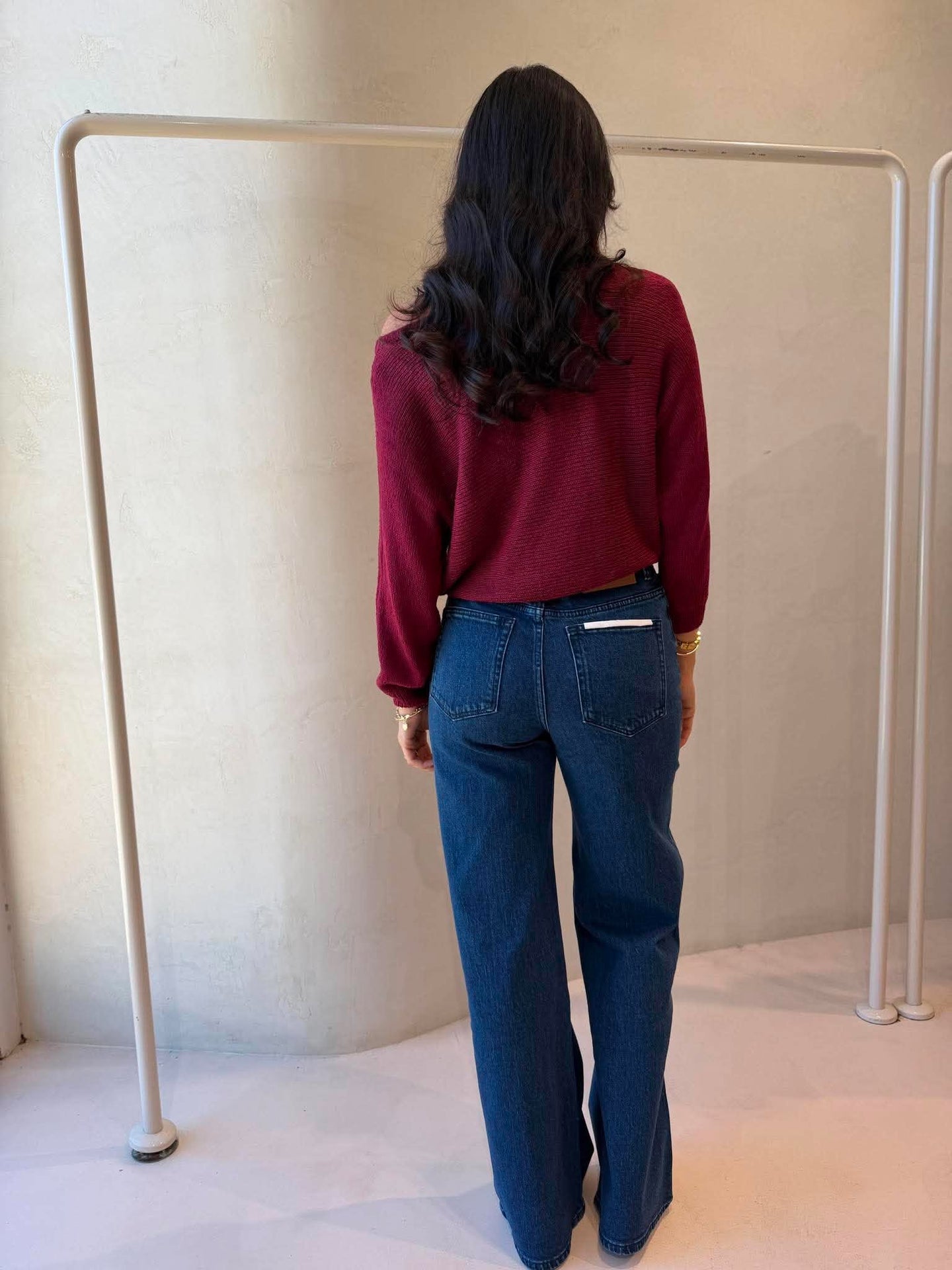 TAPE BOAT KNIT -PORT