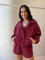 GIGI WINDBREAKER JACKET-CHERRY PLUM