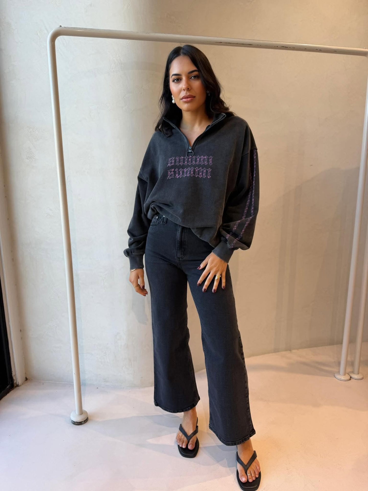 SUMMI SUMMI | EDEN ZIP NECK JUMPER