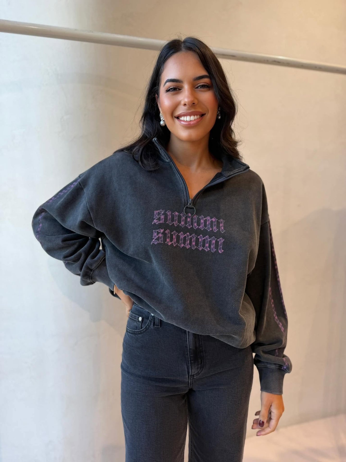 SUMMI SUMMI | EDEN ZIP NECK JUMPER