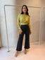TIANA BLOUSE - CHARTREUSE