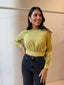 TIANA BLOUSE - CHARTREUSE