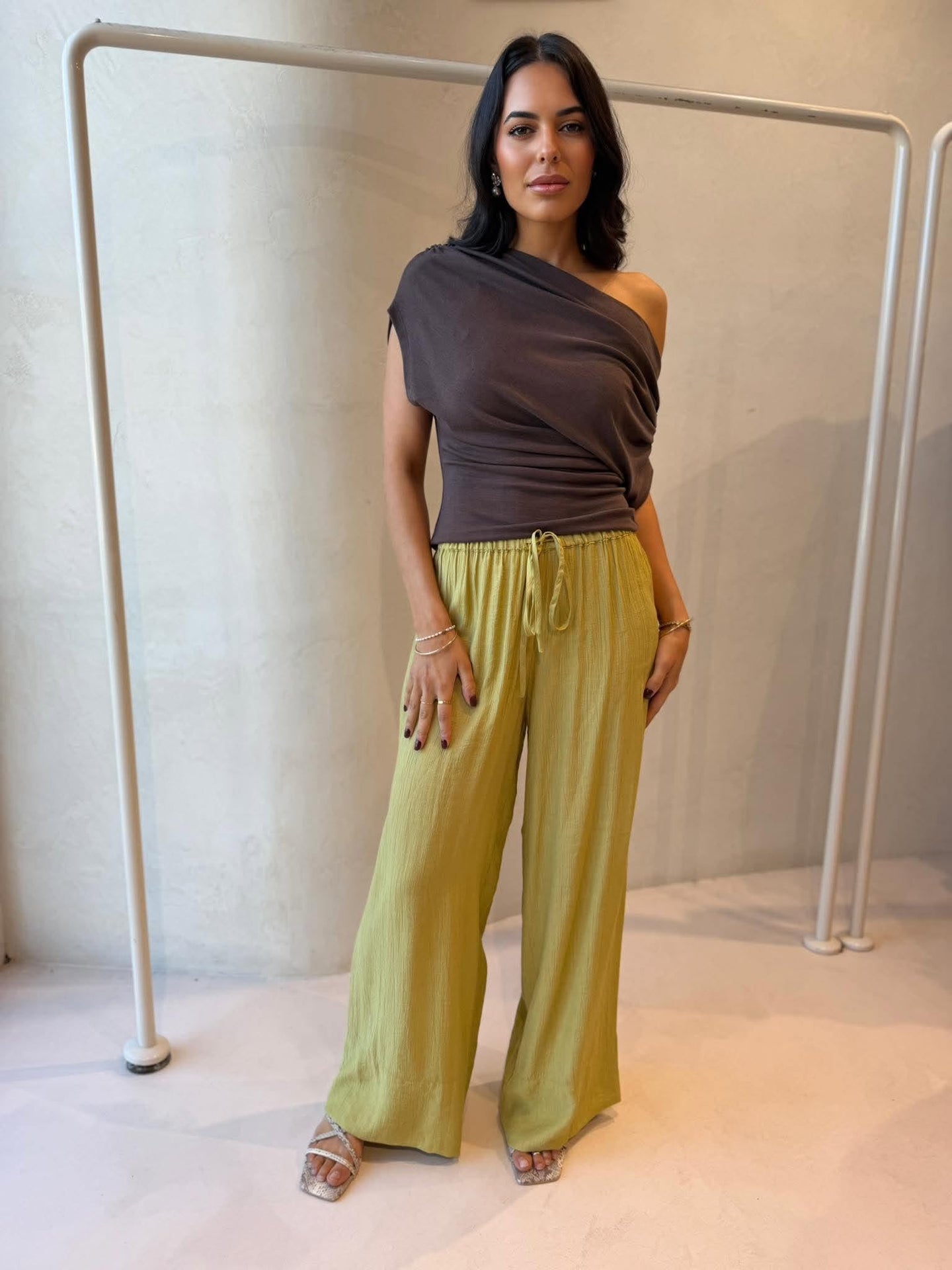 SIENNA PANT- CHARTREUSE