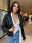 SOFT FAUX LEATHER- BLACK