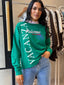 VACANZA LONG SLEEVE TEE SEA GREEN