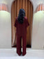 LEANDRA PANT- BURNT WINE
