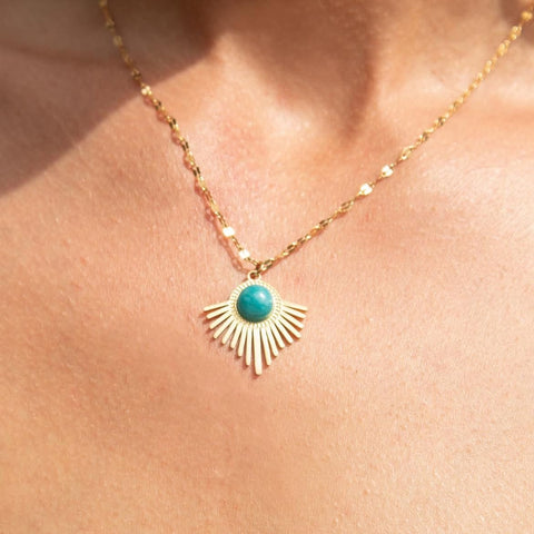 TURQUOISE PENDANT NECKLACE