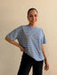 DELILA STRIPE TEE- BLUE STRIPE