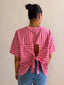 DELILA STRIPE TEE- PINK STRIPE