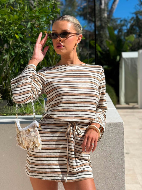 LELANI MINI DRESS- CABANA STRIPE