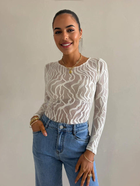 JAMARI BODYSUIT-WHITE