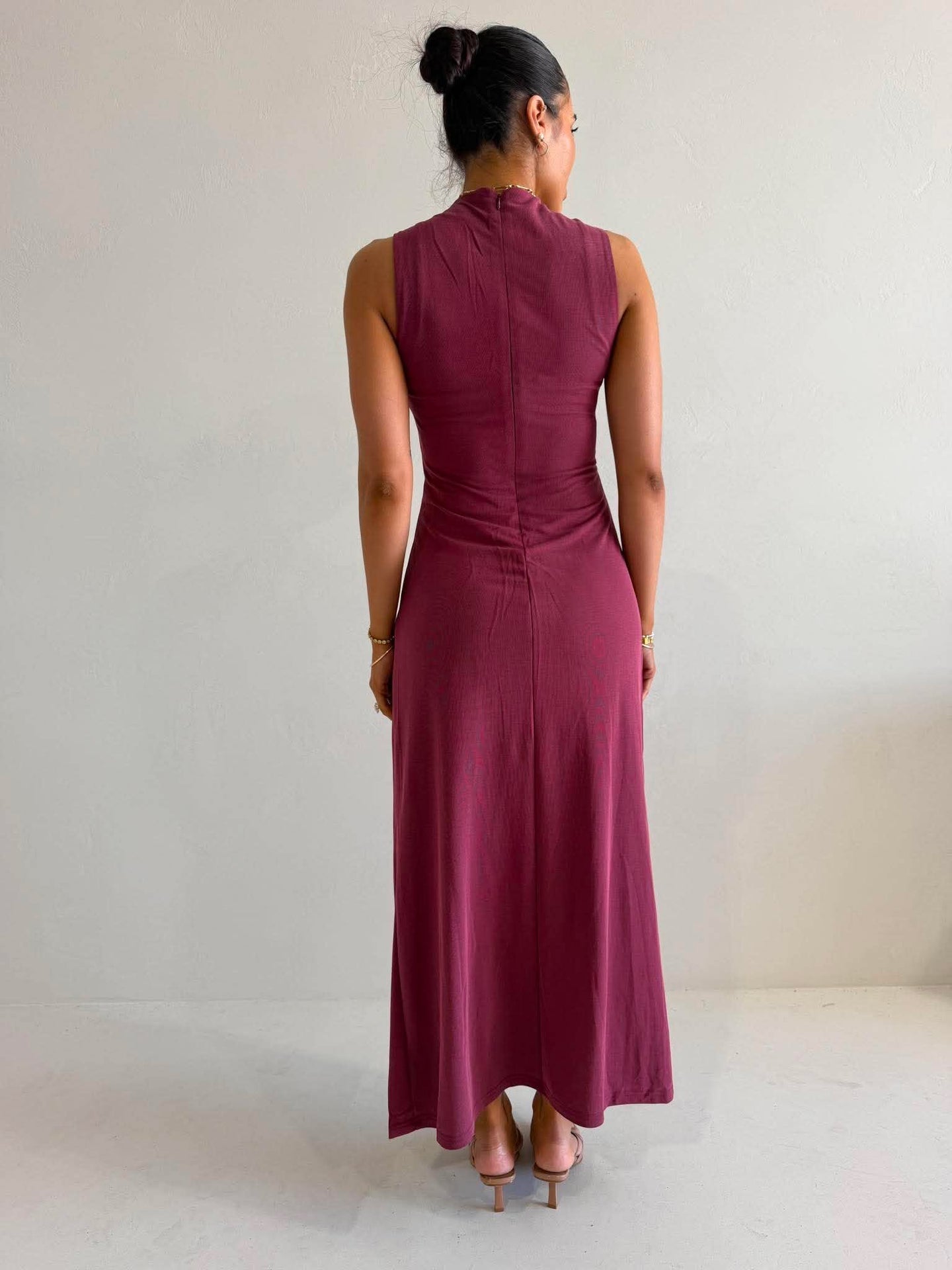 VELO TWIST MIDI DRESS