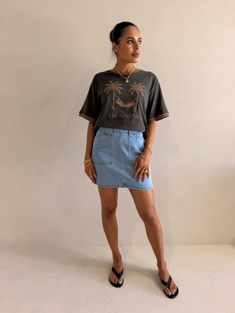 BECCA SKIRT LIGHT BLUE