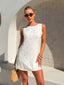 TORRES MINI DRESS - CREAM PETAL