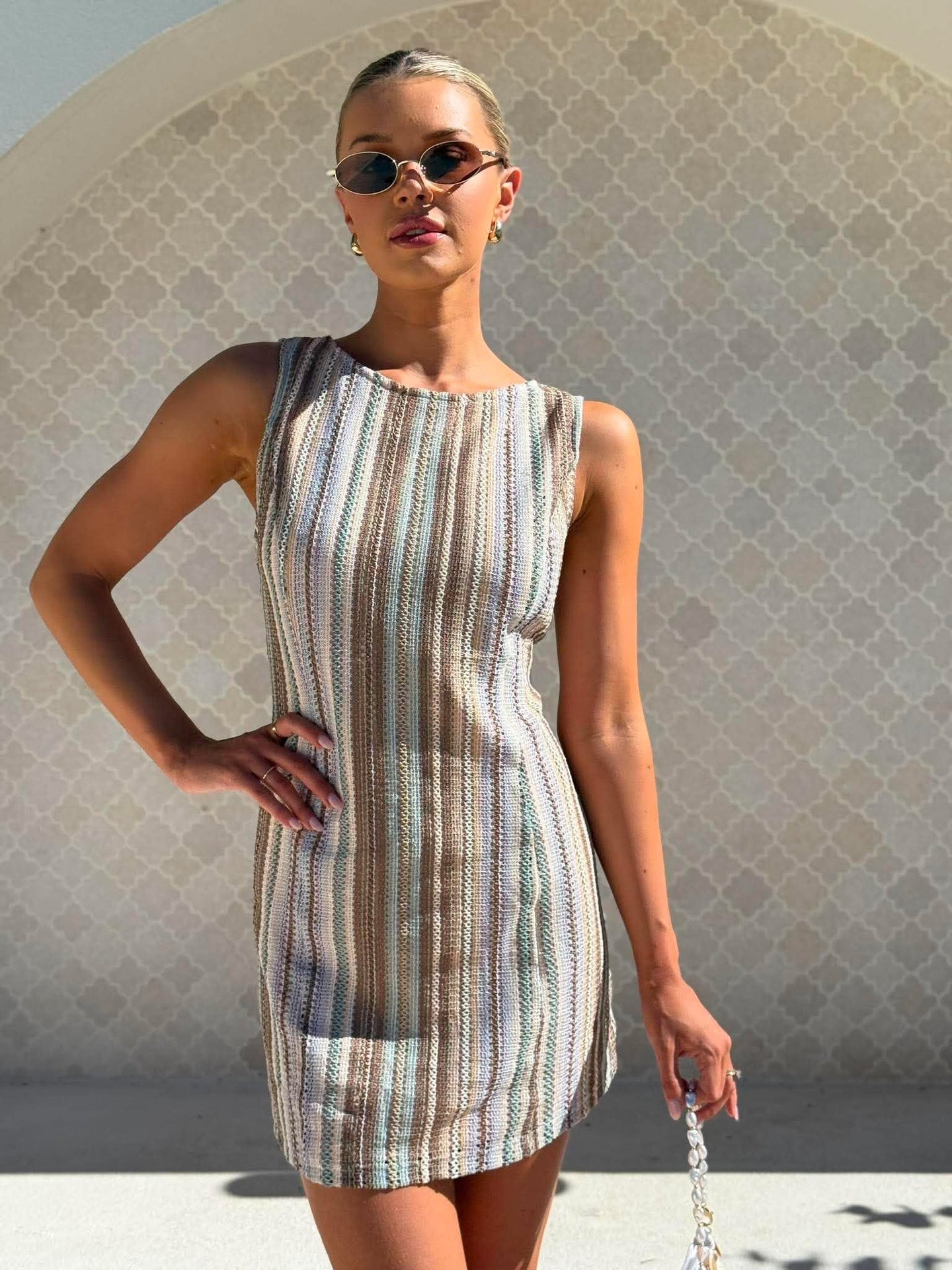 TORRES MINI DRESS - TROPIC STRIPE