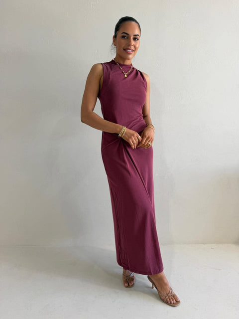 VELO TWIST MIDI DRESS