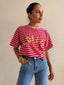 SOLEL EMB STRIPE TEE