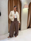 SOFT FAUX LEATHER- CREAM