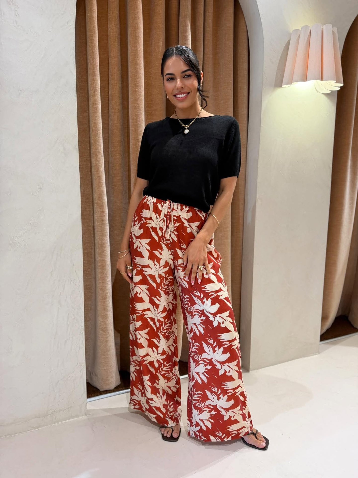 GLIDER PANT- ISLAND FLORAL