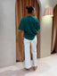 CHERRY 2.0 OVERSIZED WASHED TEE- GREEN