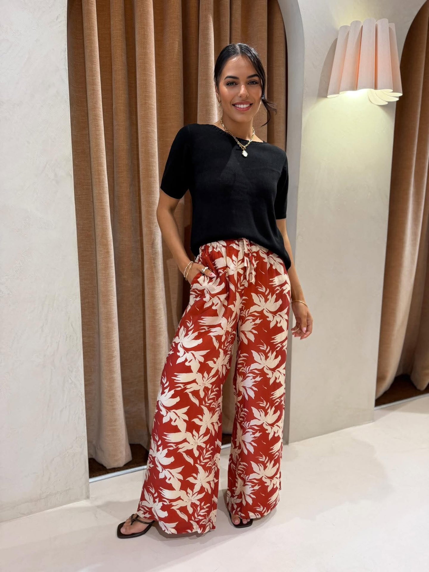 GLIDER PANT- ISLAND FLORAL