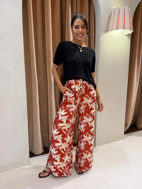 GLIDER PANT- ISLAND FLORAL