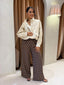 SOFT FAUX LEATHER- CREAM