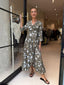 IMOGEN WRAP DRESS- TAUPE FLORAL